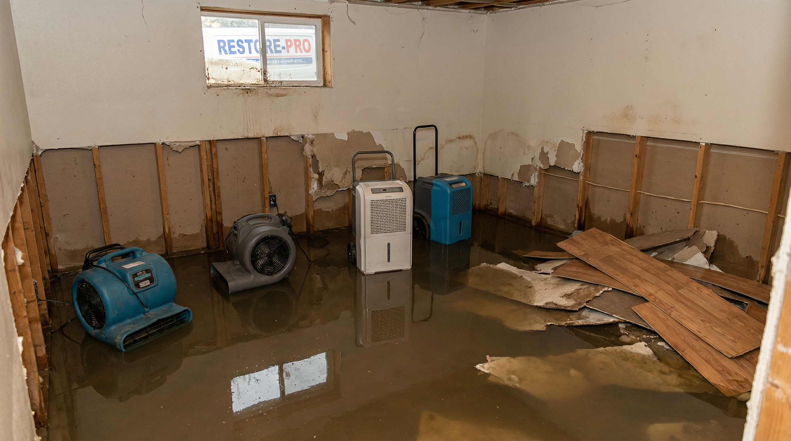 Water damage interior